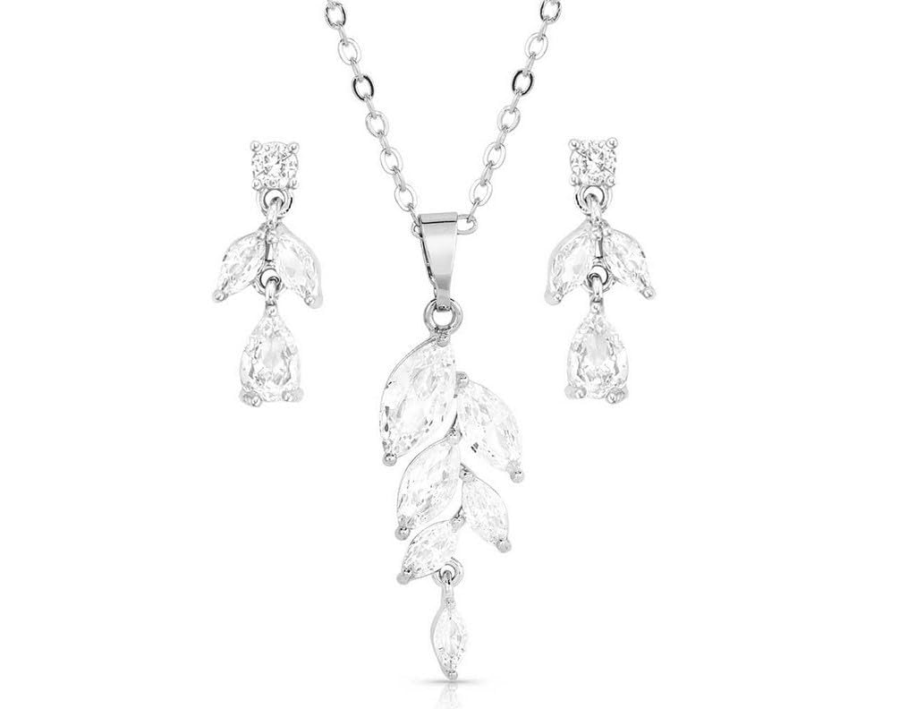 Montana Silversmiths Jewelry Set Womens Falling Petals 18" JS5643