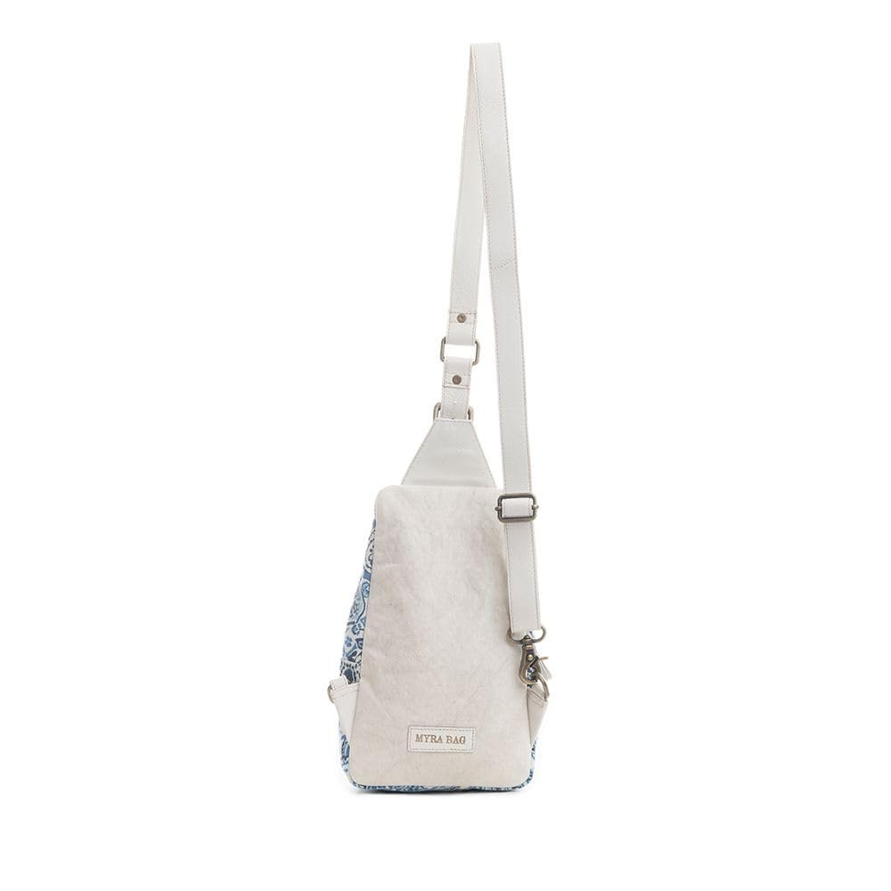 Myra Bag Sling Bag Women Western Upcycled Leather Crossbody Handbag Ivory New