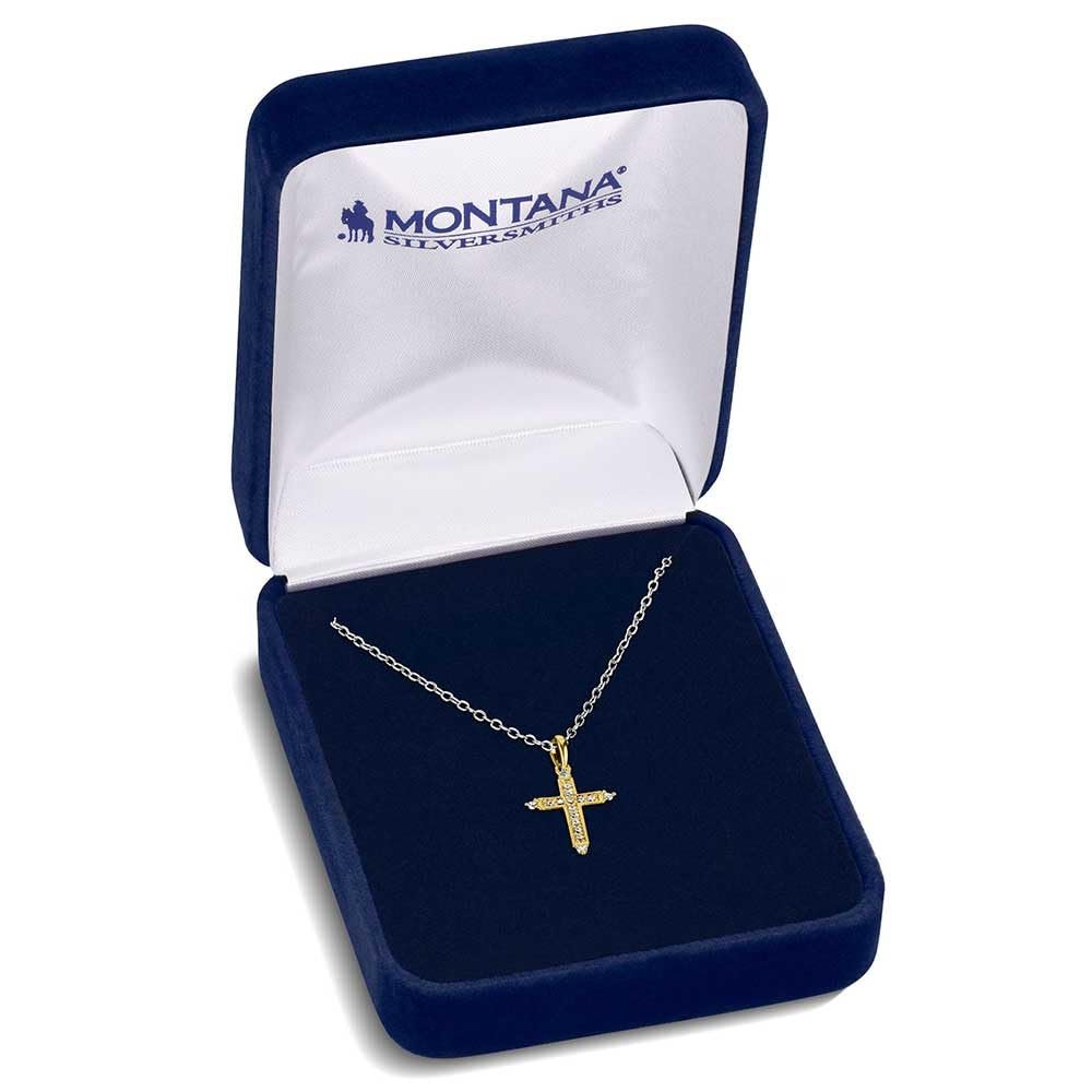 Montana Silversmiths Dorado Gold Cross Necklace
