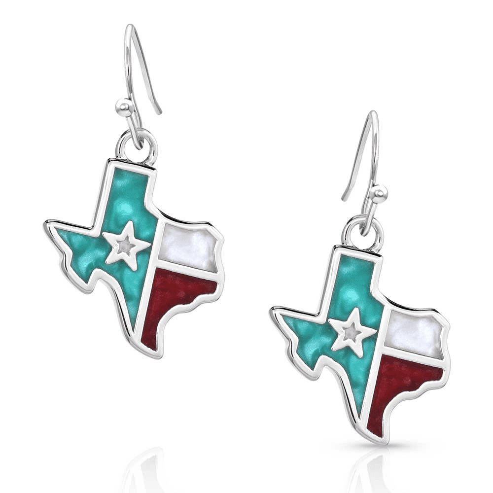 Montana Silversmiths Texas Flag Forever Earrings - Accessories Jewelry Earrings