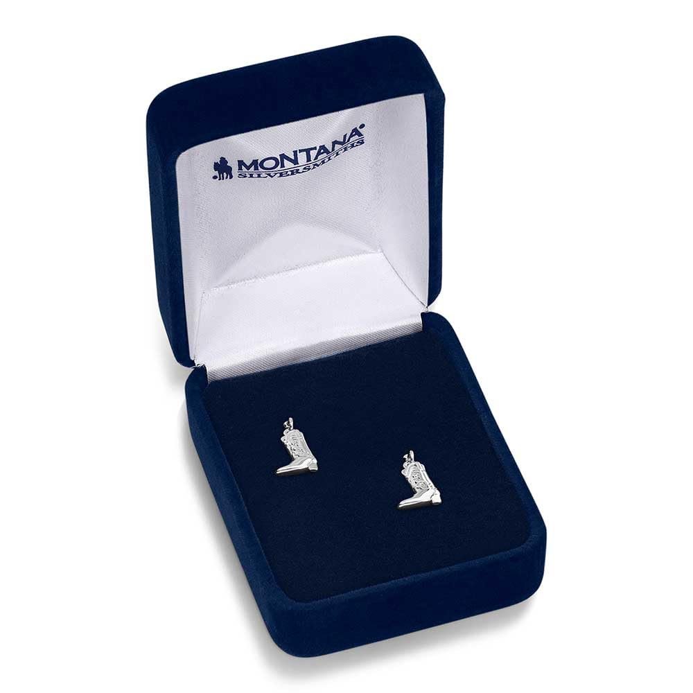 Montana Silversmiths Sculpted Cowboy Boot Earrings