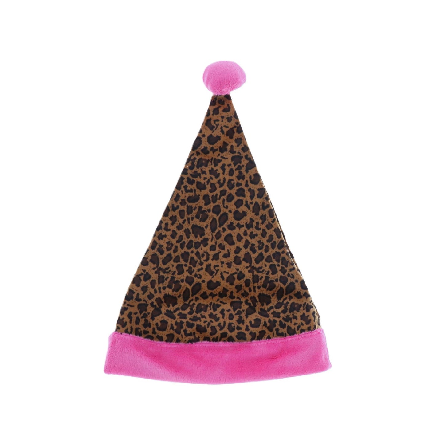 Carstens Leopard Print Santa Hat