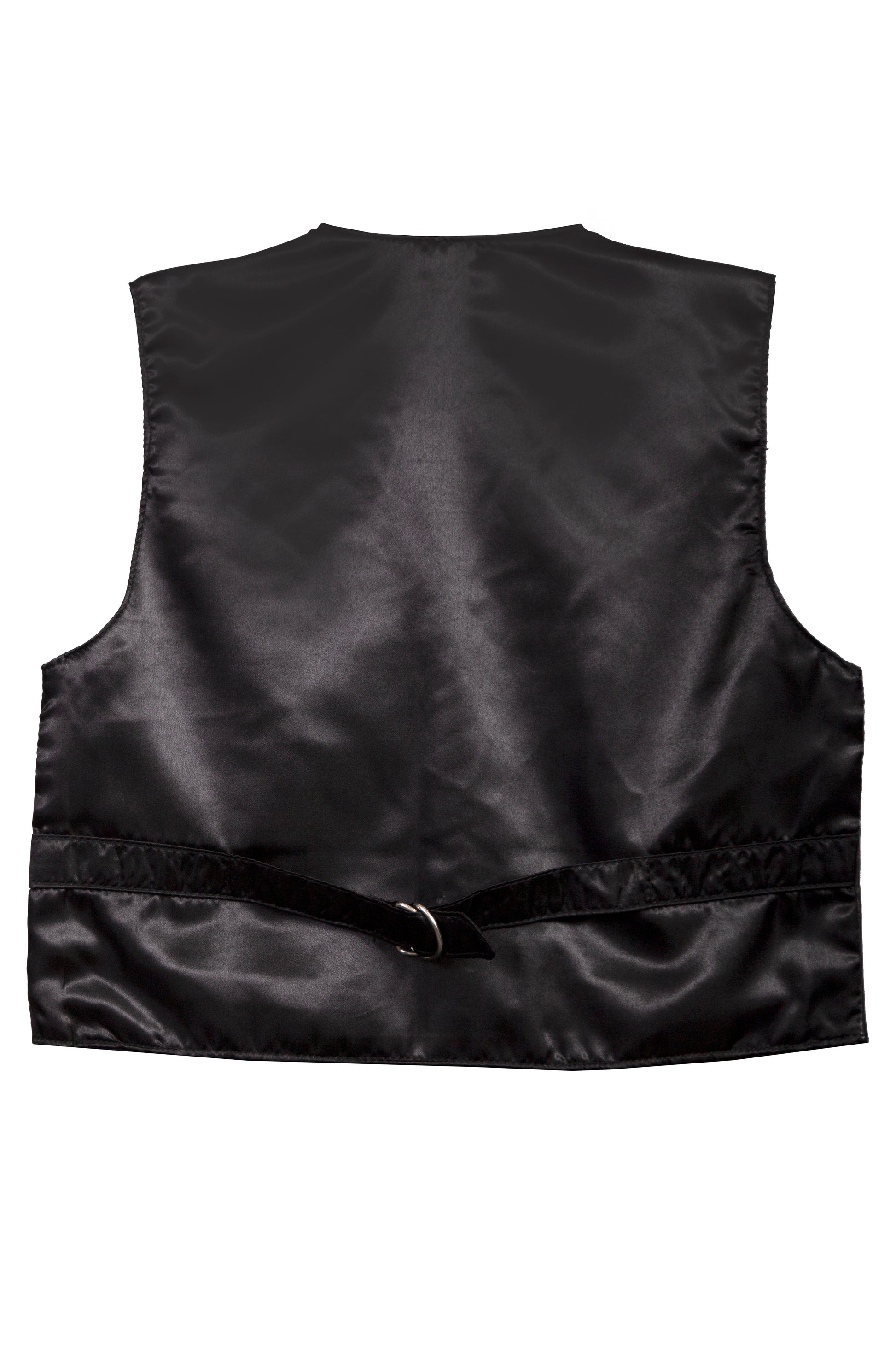 Boy standing in in black vest
