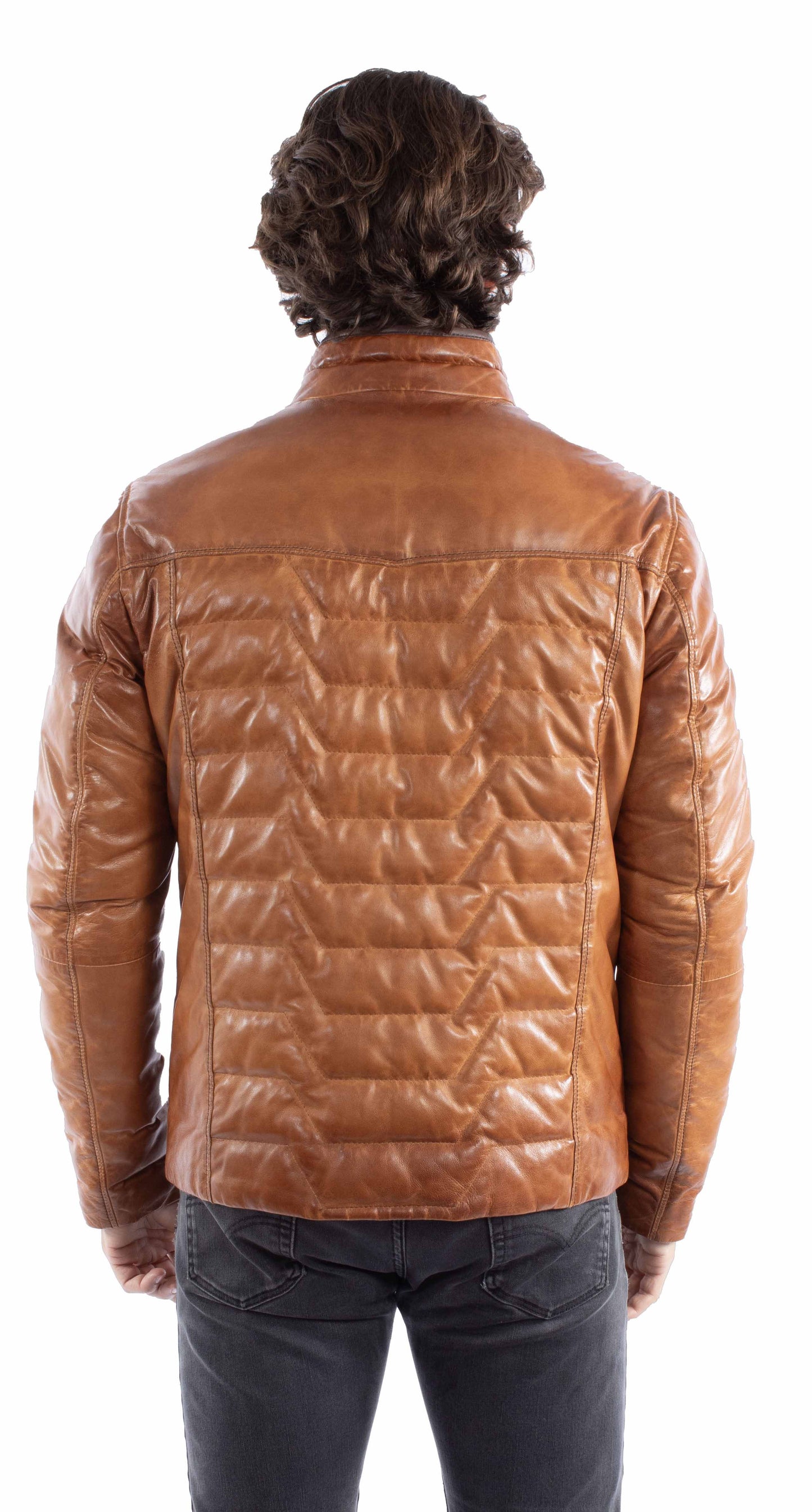 Scully Men's Colorin Cognac Soft Lamb Jacket