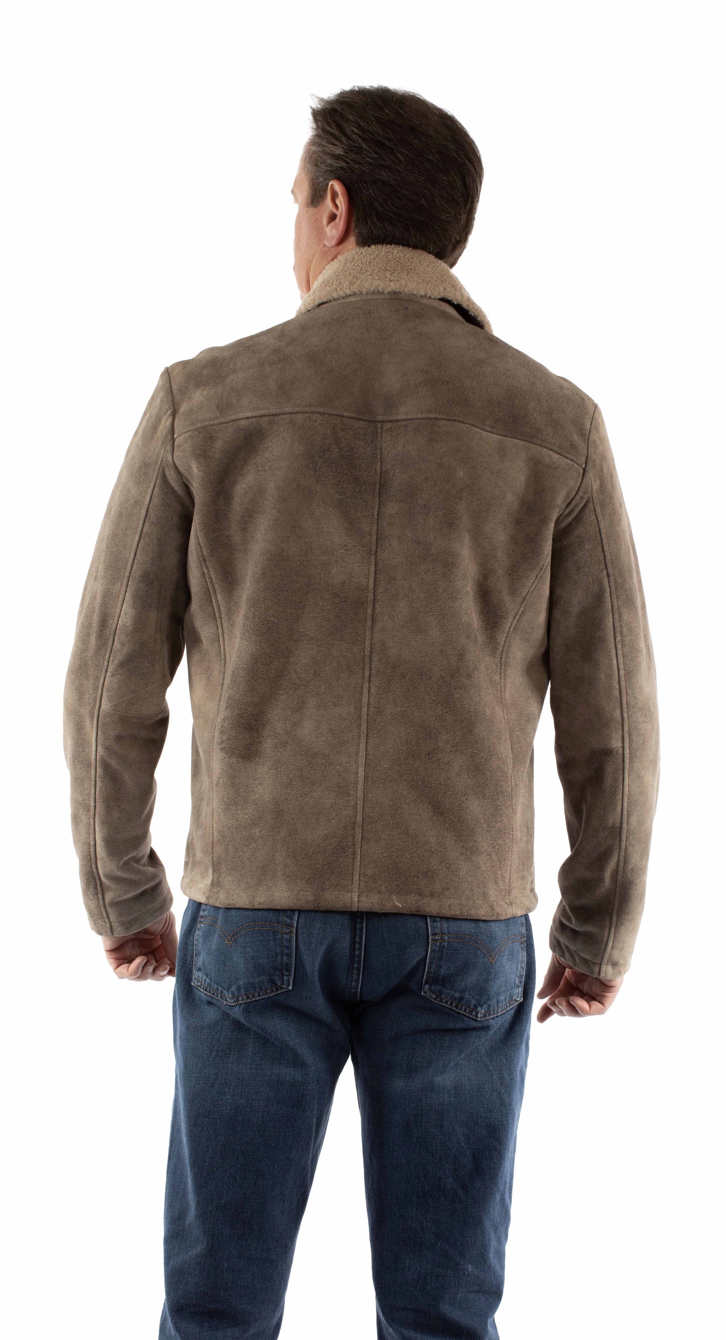Scully Men's Zip Front Color Jacket in Light Grey