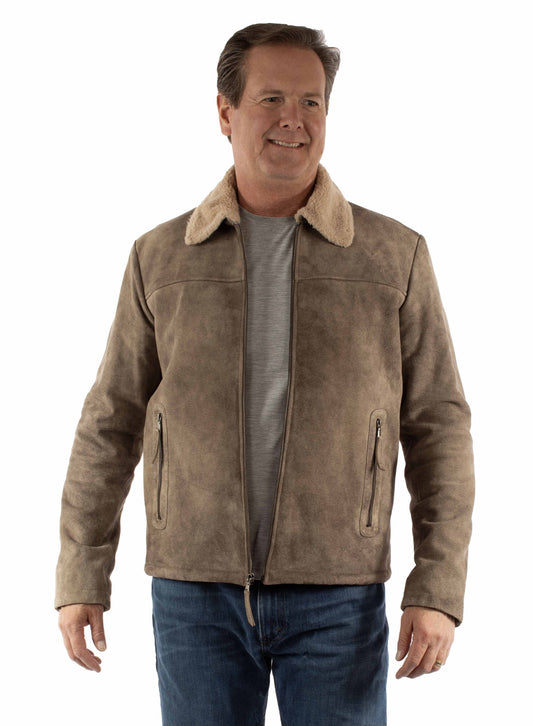 Scully Men's Zip Front Color Jacket in Light Grey