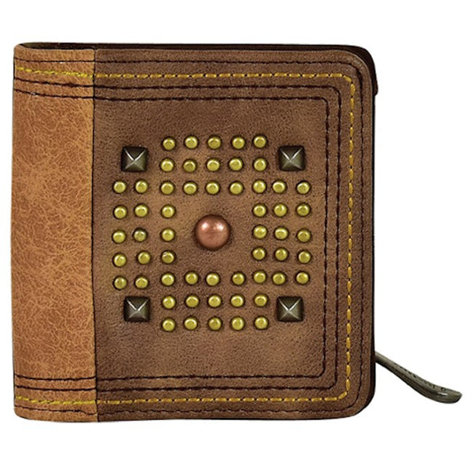 Justin Boot Company Mixed Metal Studs Small Wallet