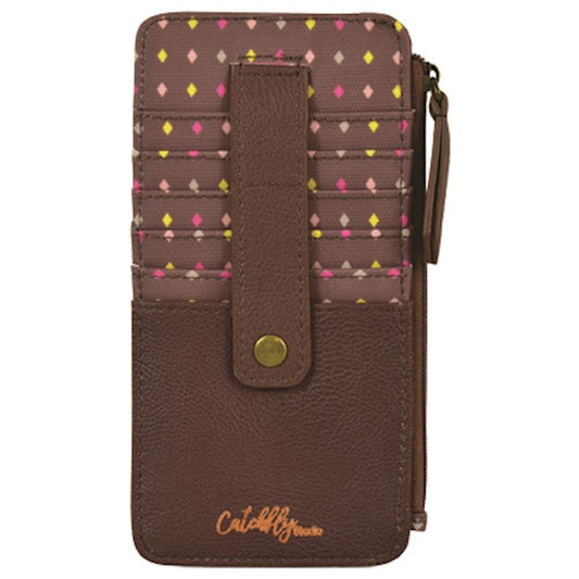 Catchfly Studio Multicolored Diamond Card Wallet