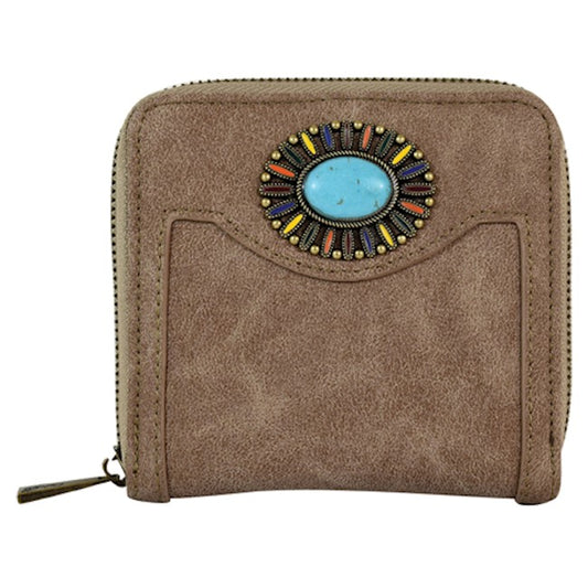 Catchfly Studio Small Wallet with Concho Accent