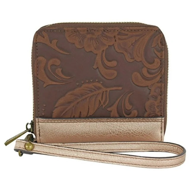 Catchfly Studio Embossed Floral Print Wallet