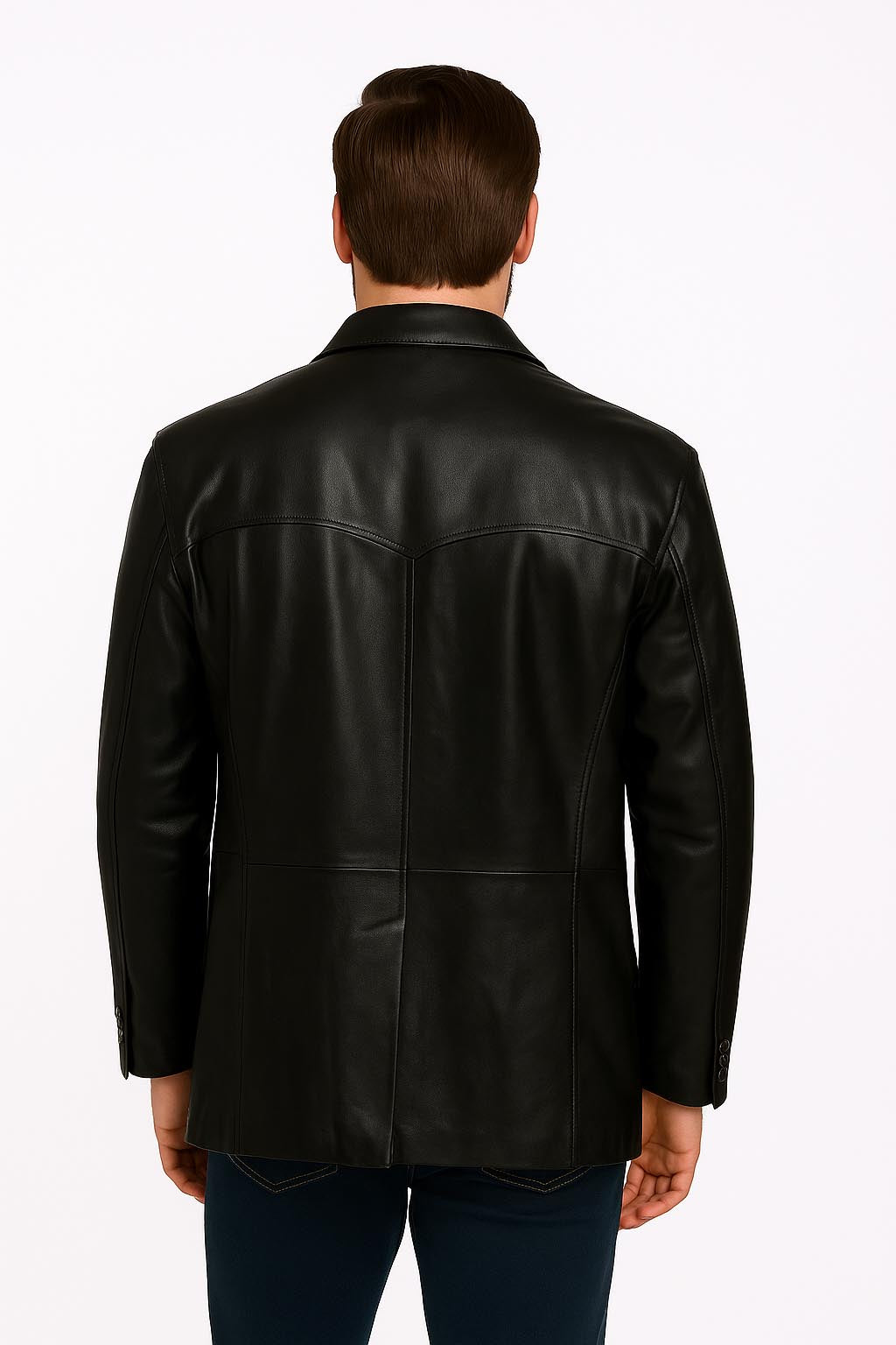 Scully Western Men's Lambskin Classic Blazer in Black