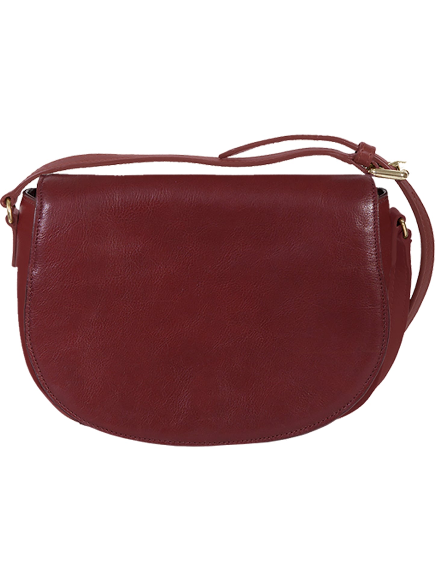 Scully Full Flap Handbag with Rear Zip Pocket in Red