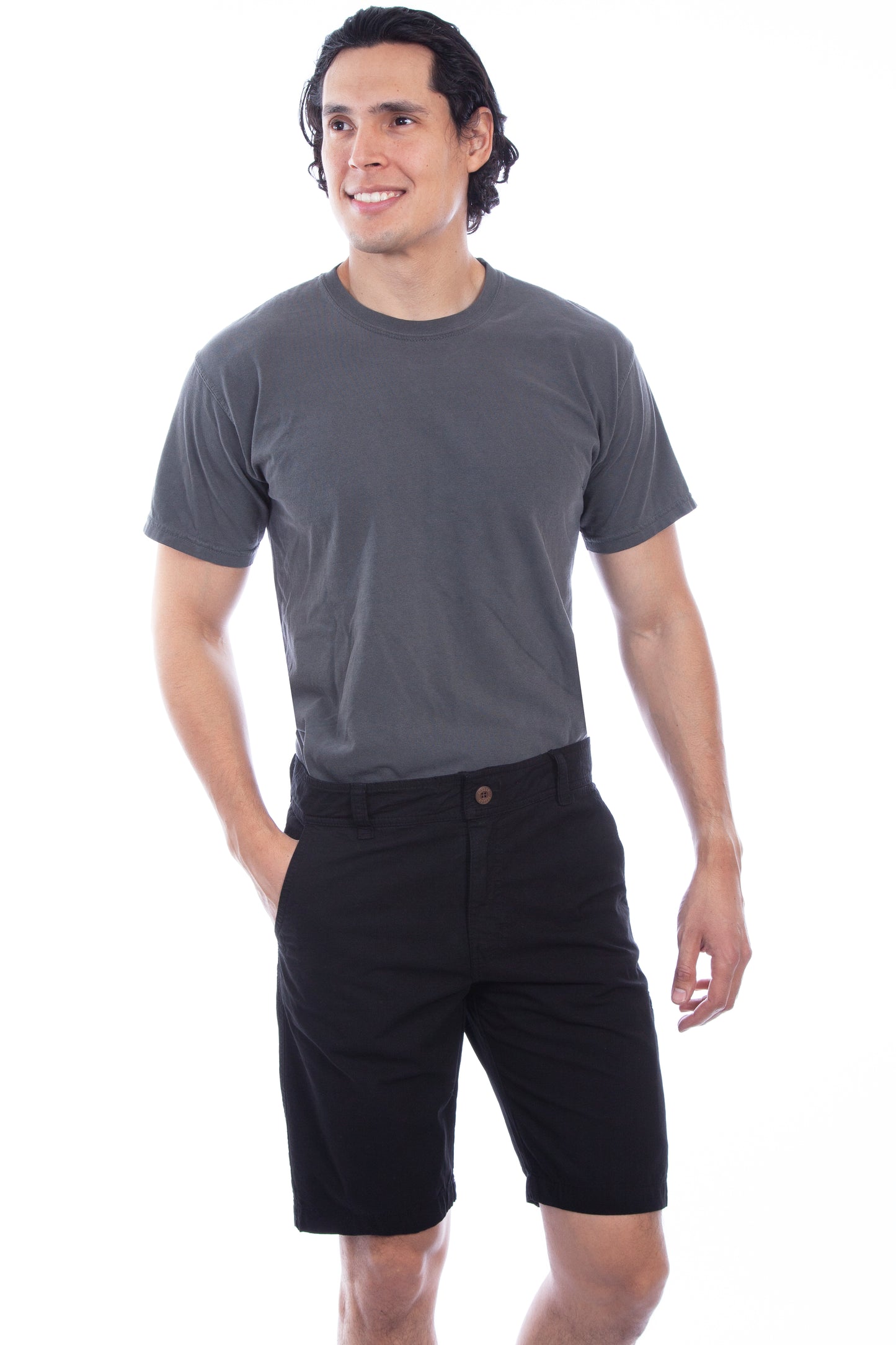 Scully Western Men's On Point Cotton Shorts in Black