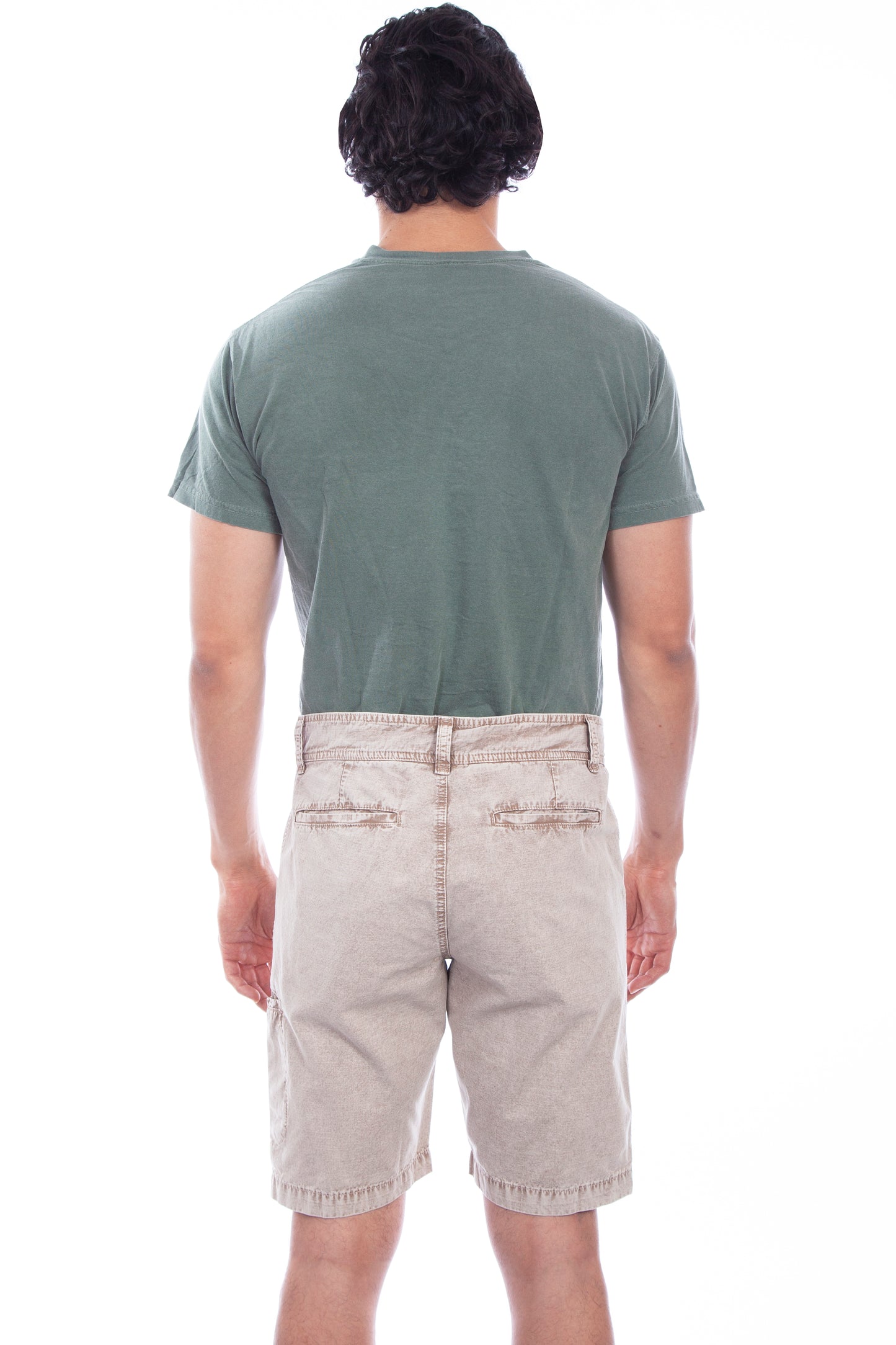 Scully Western Men's On Point Cotton Shorts in Stone