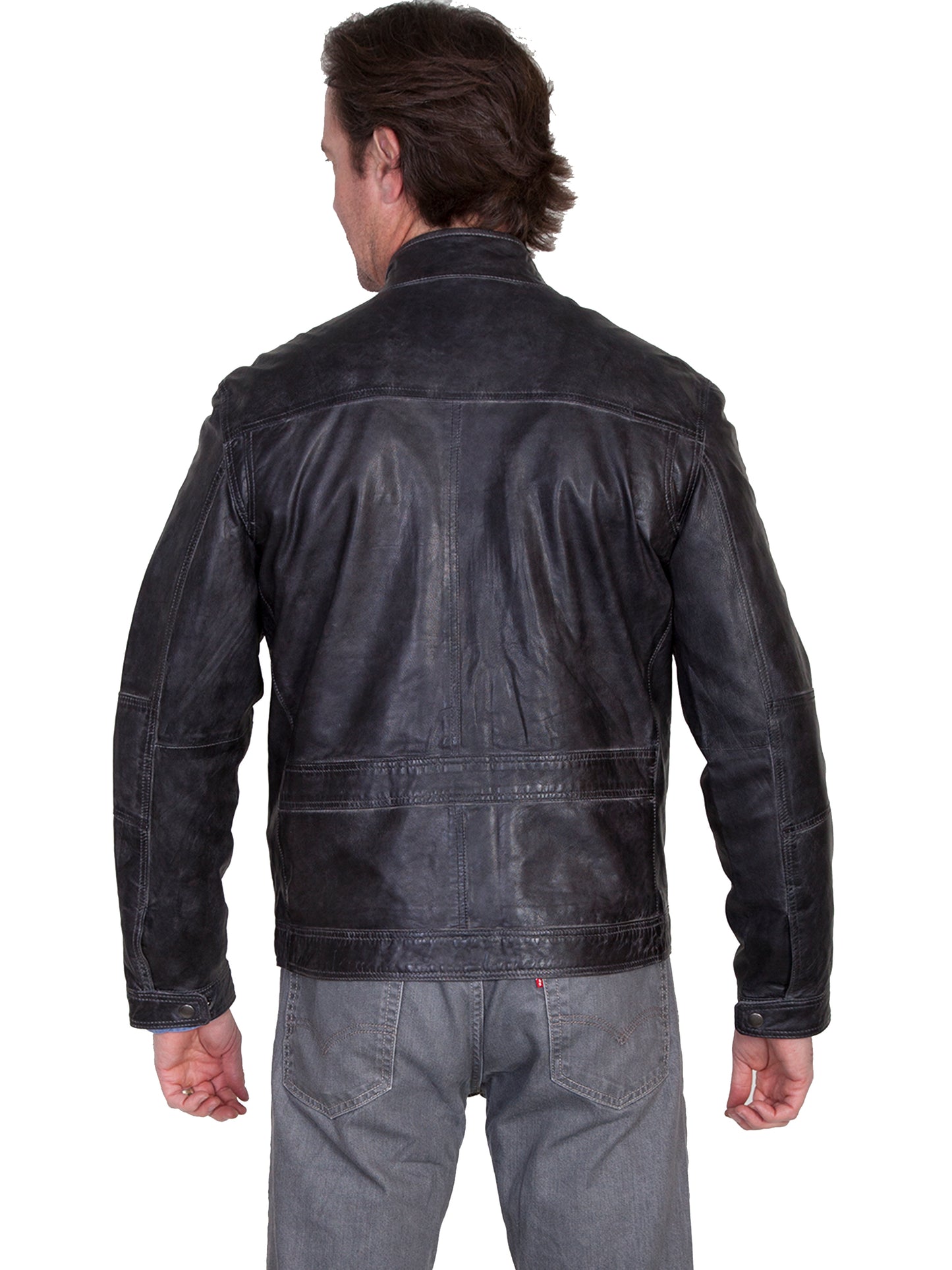Scully Men's Hand Finished Lamb Jacket in Grey