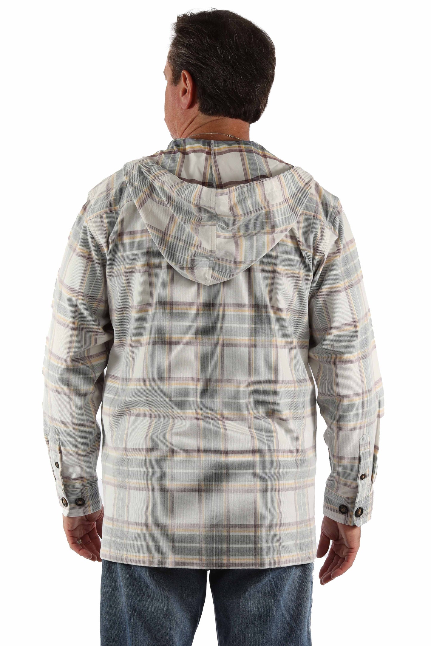 Scully Men's Unlined Corduroy Hoodie Color in Multi