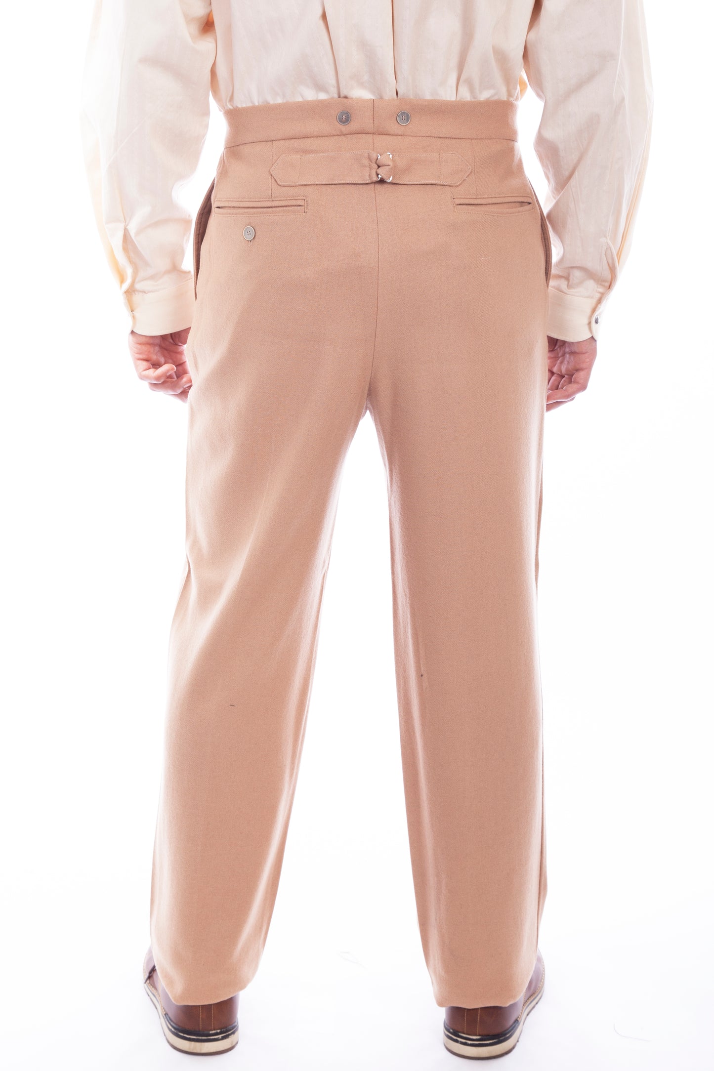 Scully Western Men's Old West Dress Button Pants in Tan