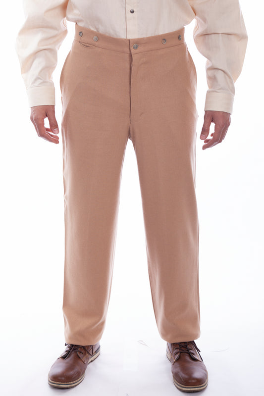 Scully Western Men's Old West Dress Button Pants in Tan