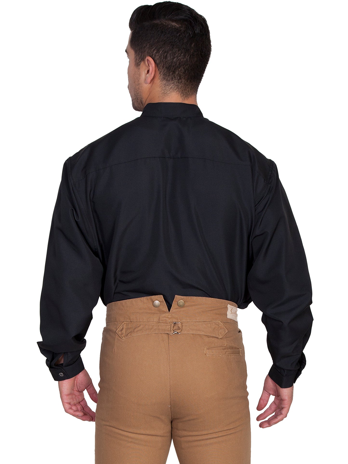 Scully Western Men's Moisture Wicking Button Shirt in Black