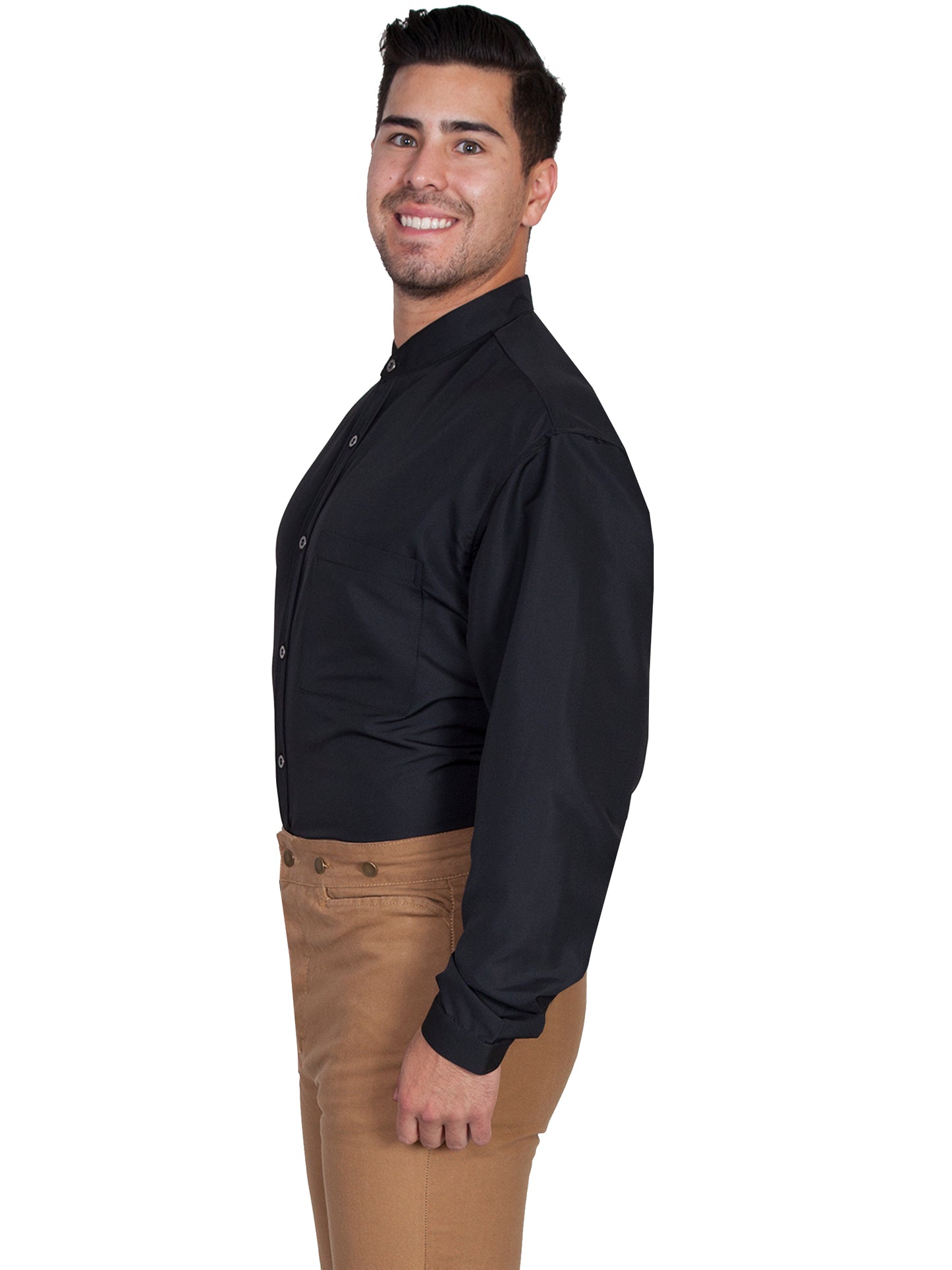 Scully Western Men's Moisture Wicking Button Shirt in Black