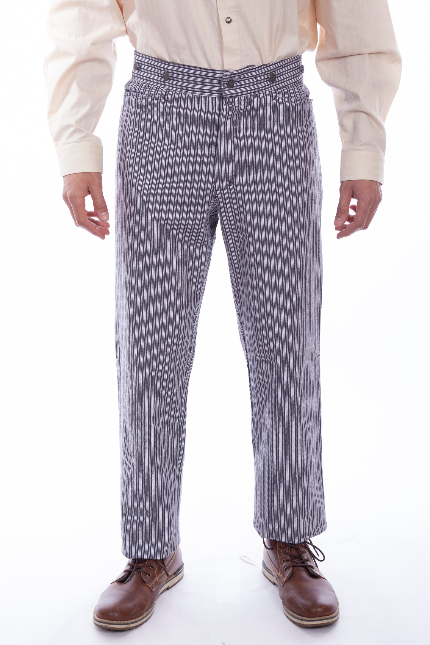 Scully Men's Wahmaker Railstripe Pants in Black