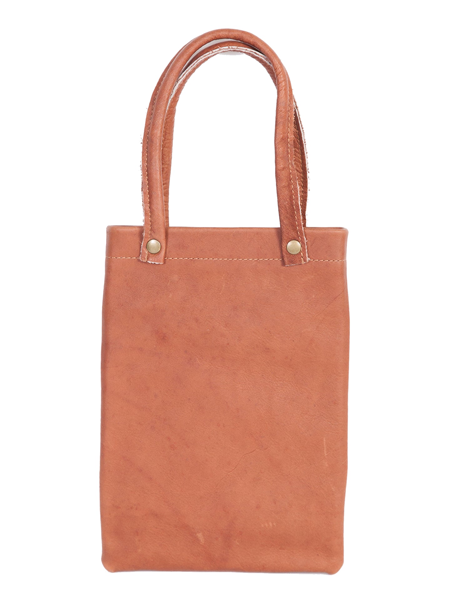 Scully Bullet Leather Handbag in Brown