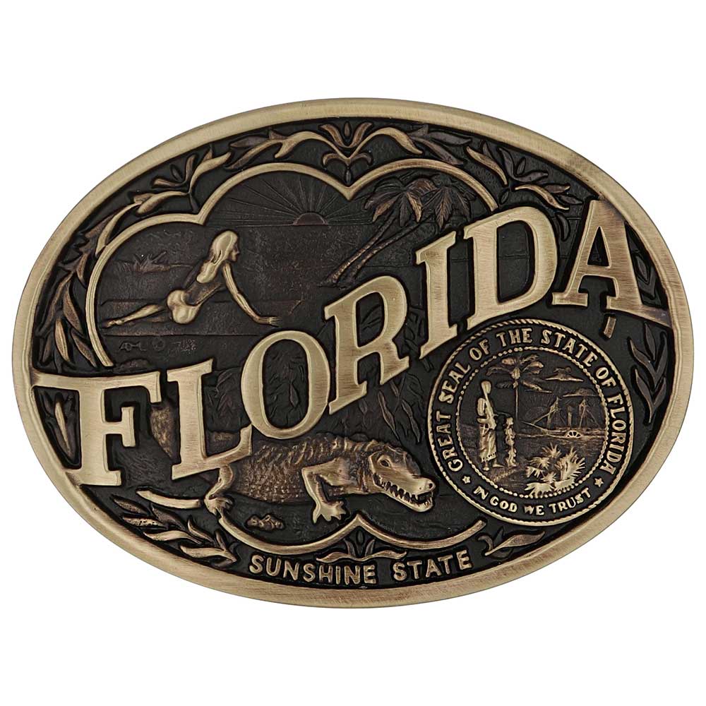 Montana Silversmiths Florida State Heritage Attitude Buckle