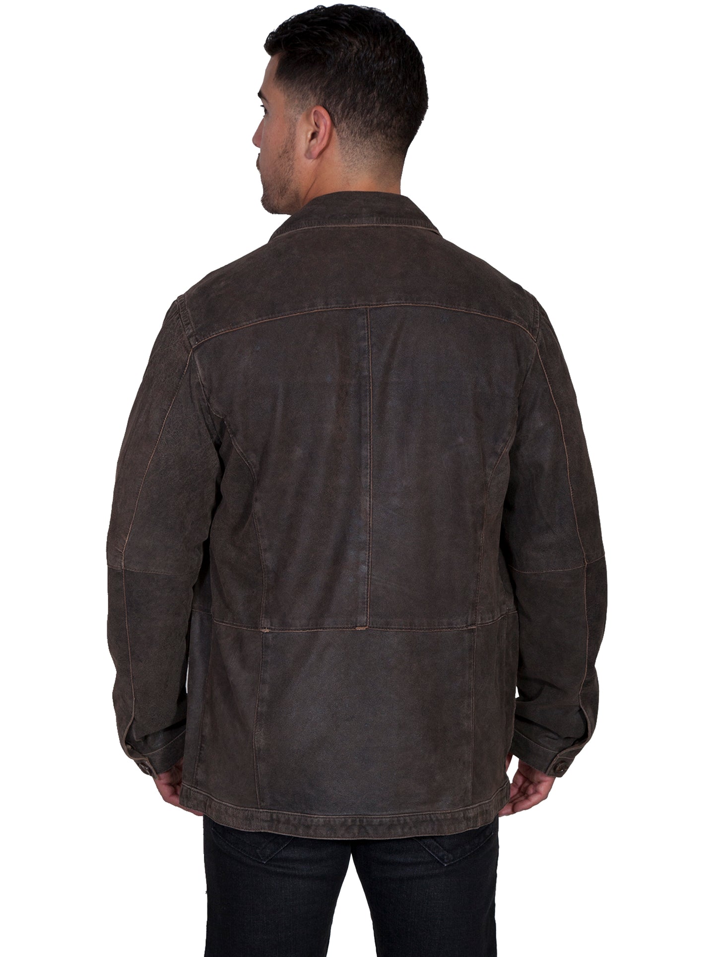 Scully Western Men's Featherlite Button Front Unlined Jacket in Grey