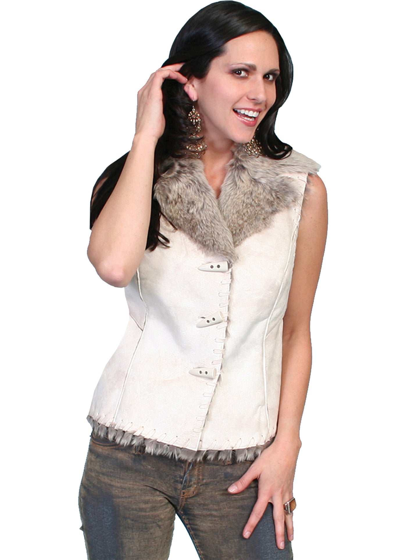 Scully Women's Vest in Chalk
