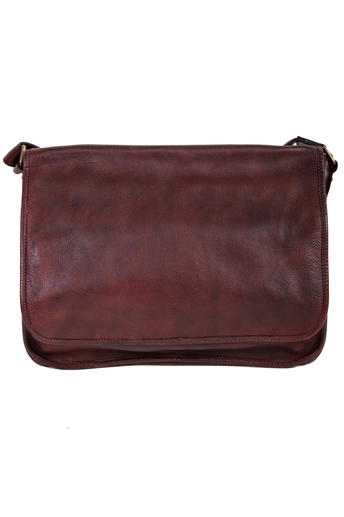 Scully Men's Messenger Brief Bag in Chocolate
