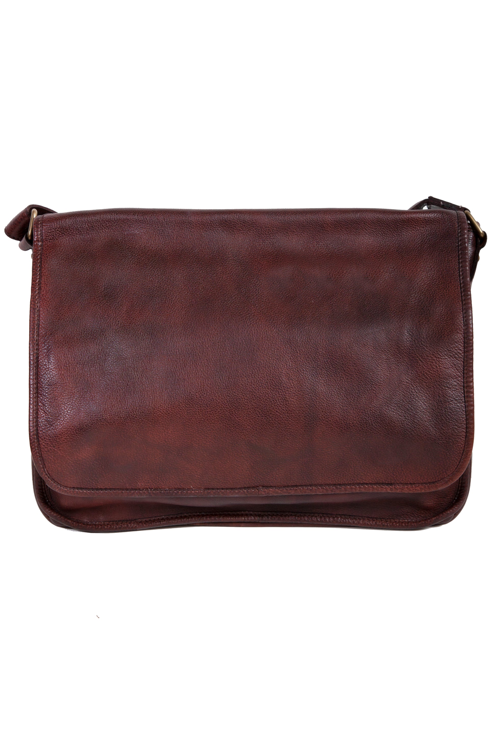 Scully Men's Messenger Brief Bag in Chocolate