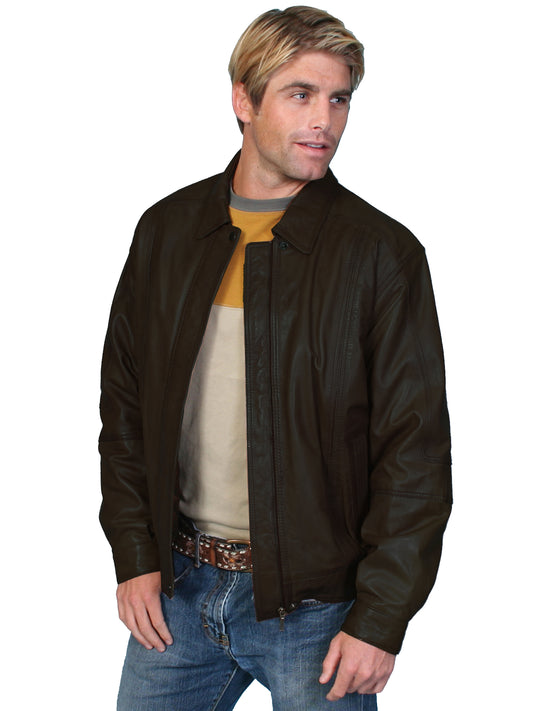 Scully Men's Premium Lambskin Big and Tall Jacket in Black
