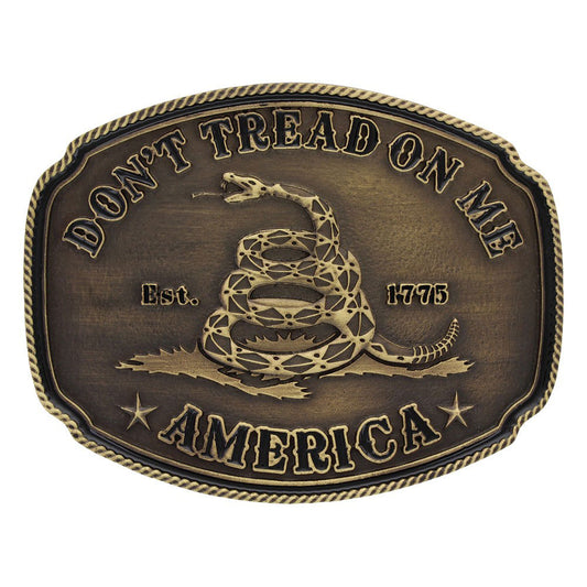 Montana Silversmiths American Gadsden Don'T Tread On Me Heritage Attitude Buckle