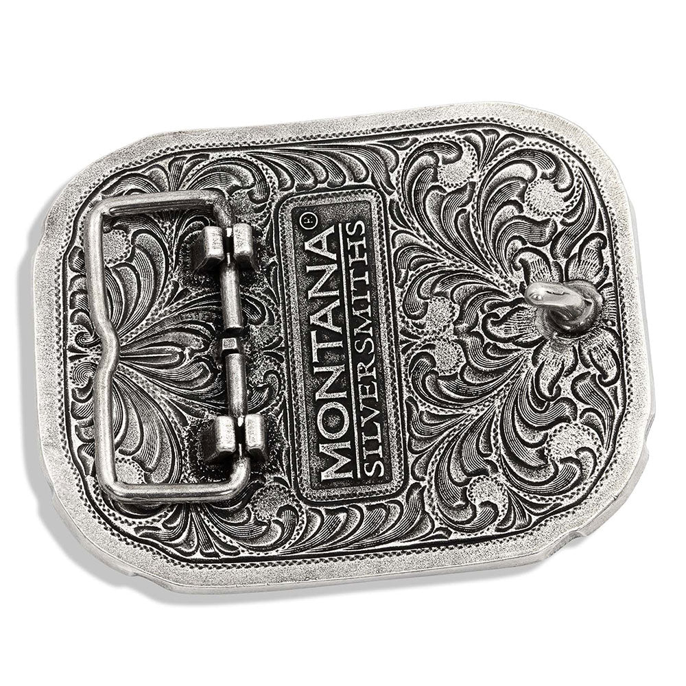 Montana Silversmiths Southwestern Flair Buffalo Skull Attitude Buckle