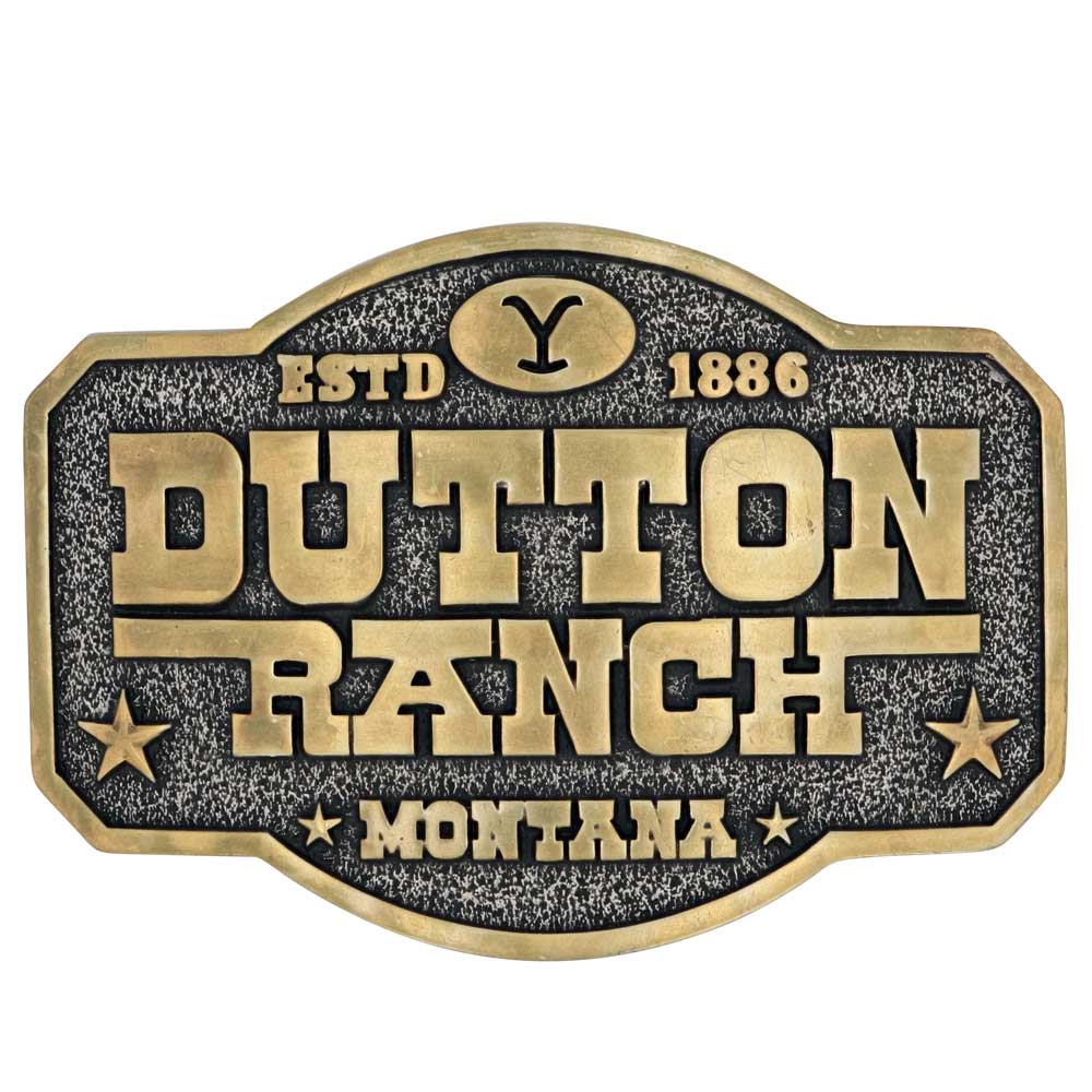Montana Silversmiths The Dutton Ranch Attitude Belt Buckle