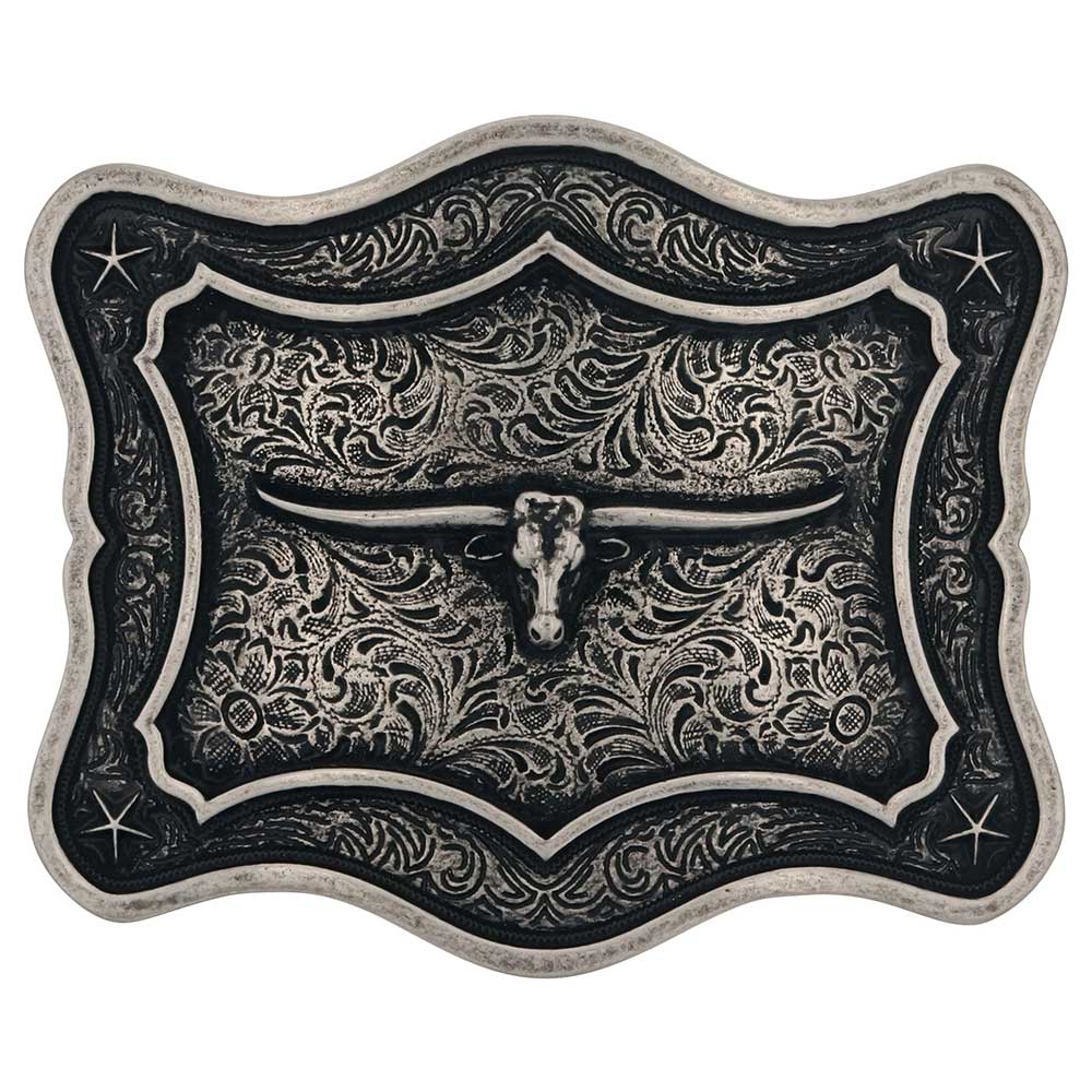 Montana Silversmiths Get the Horns Attitude Buckle