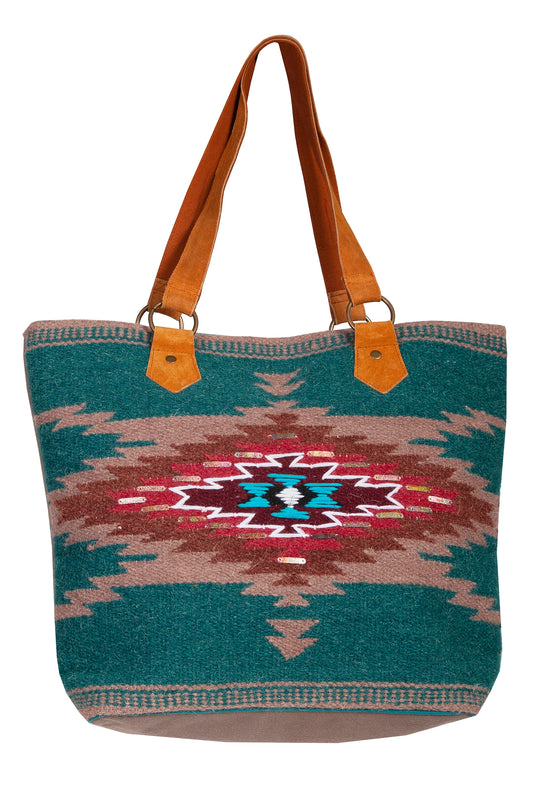 Scully Western Women's Modern Southwest Woven Tote Bag