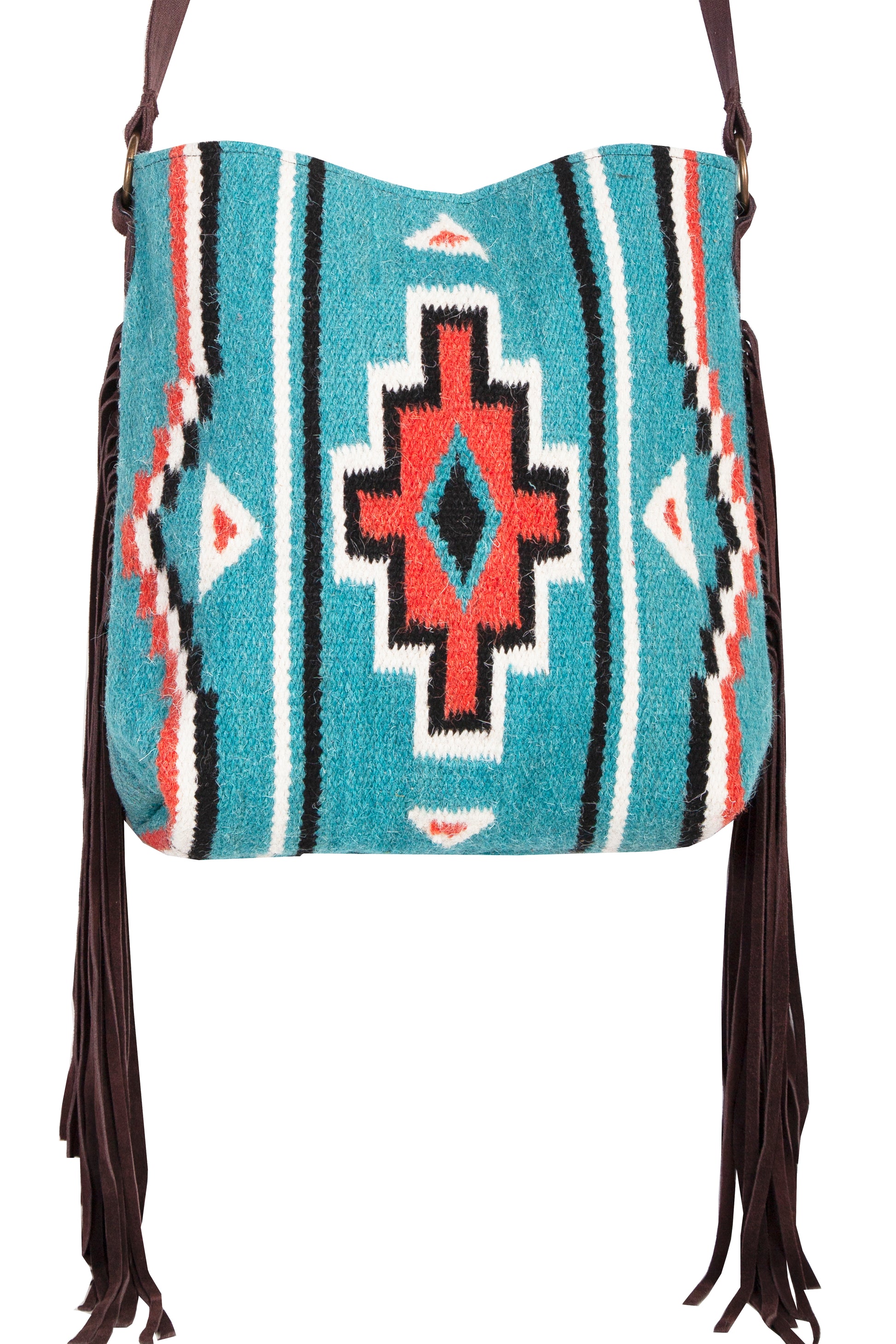 Scully Western Women's South Wool Shoulder Turquoise Handbag