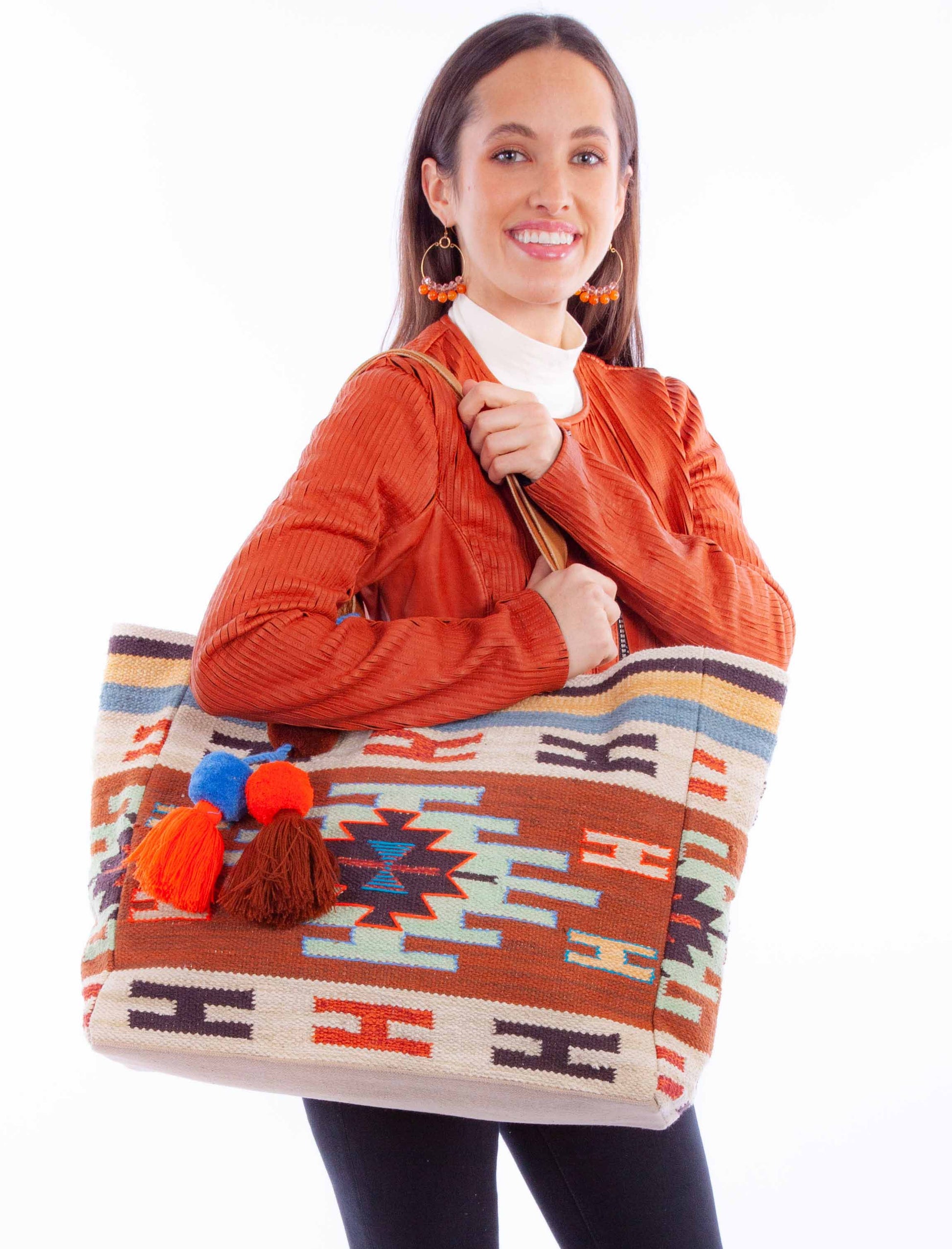 Scully Western Women's Woven South Print Tote in Handbag