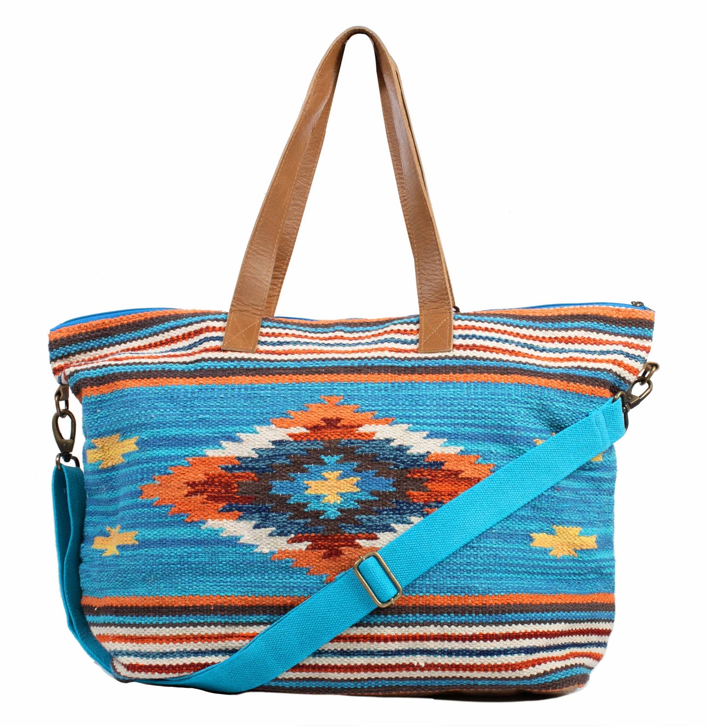 Scully Western Women's Aztec Shoulder Zip Closure Multi Color Handbag