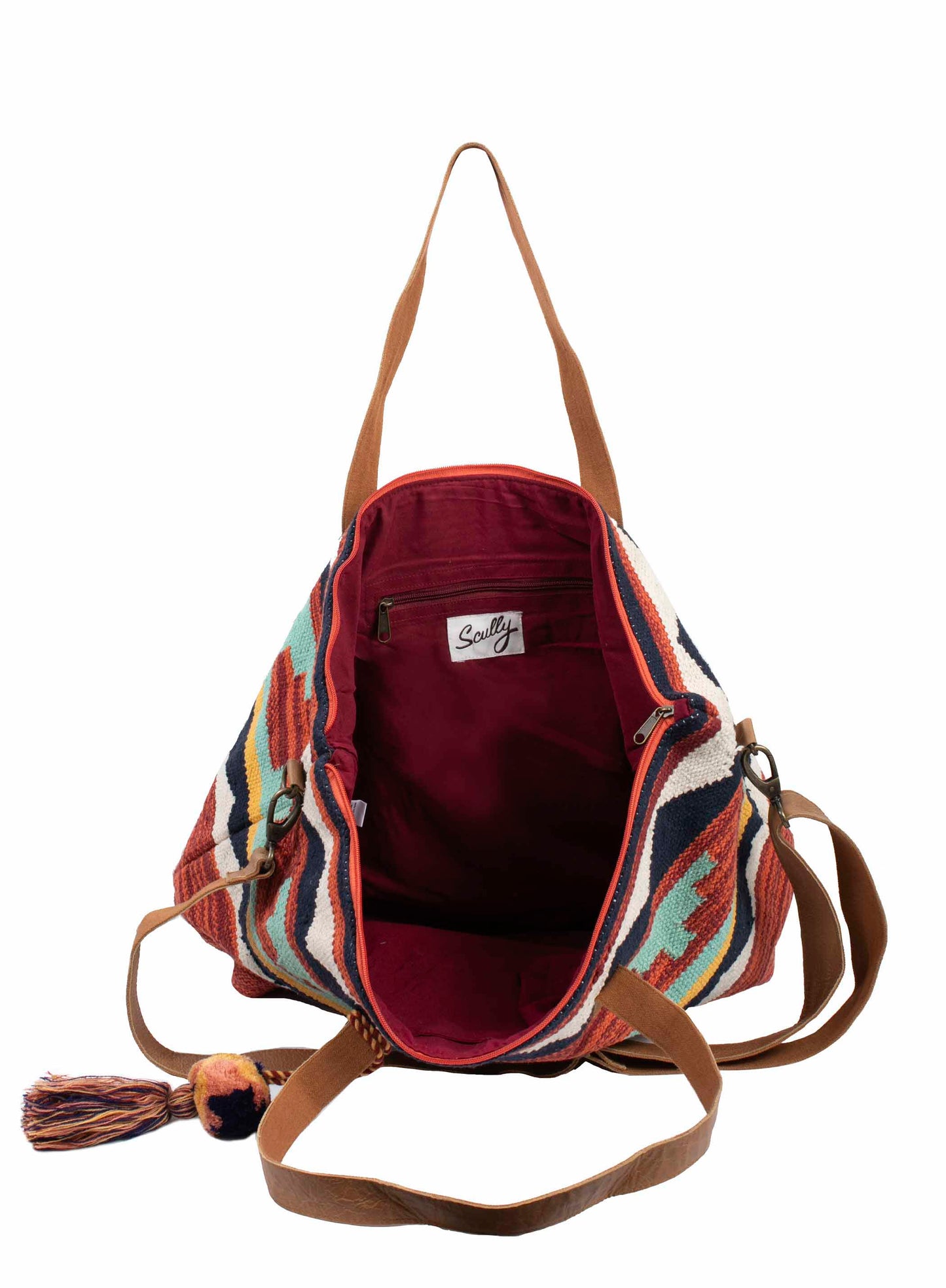 Scully Western Women's Southwest Tote Multi Color Handbag