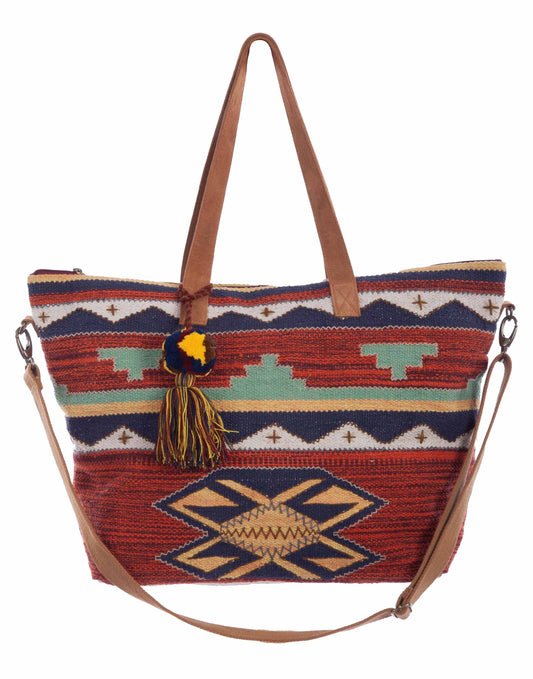 Scully Western Women's Southwest Tote Multi Color Handbag