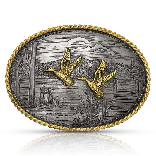 Montana Silversmiths On The Banks with Ducks Buckle