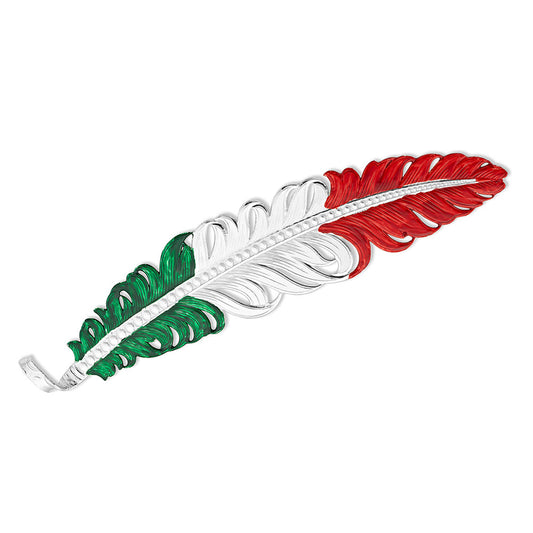 Montana Silversmiths Montana Silversmiths Mexico Flag Hat Feather