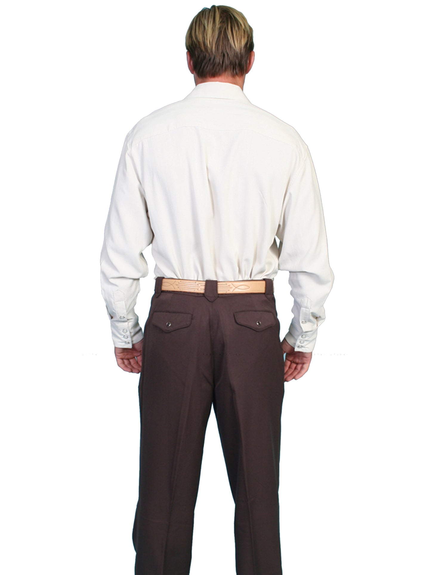 Scully Western Men's RangeWear Trouser Pants in Brown