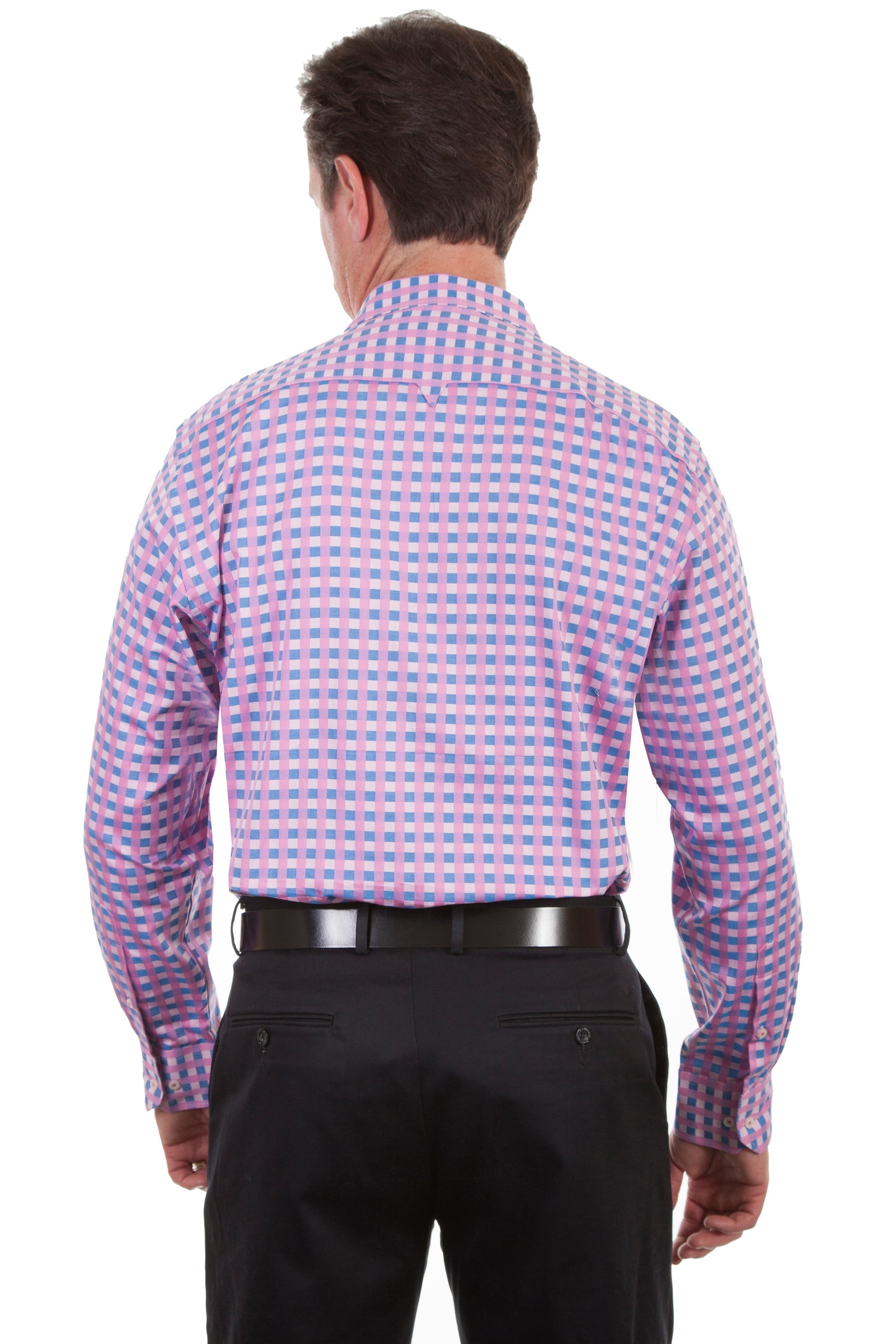 Scully Western Men's Top Shelf Check Shirt in Razz