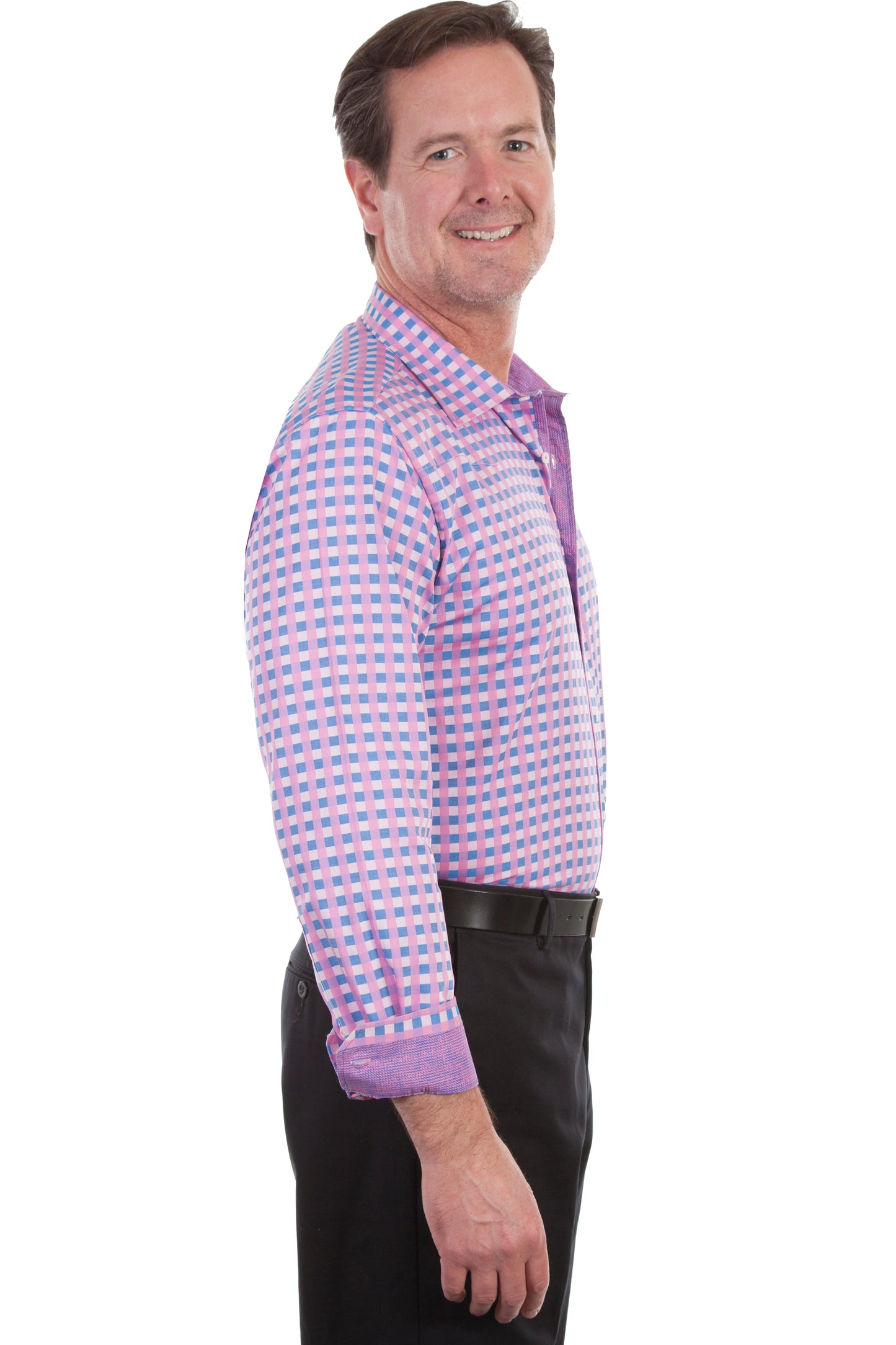 Scully Western Men's Top Shelf Check Shirt in Razz