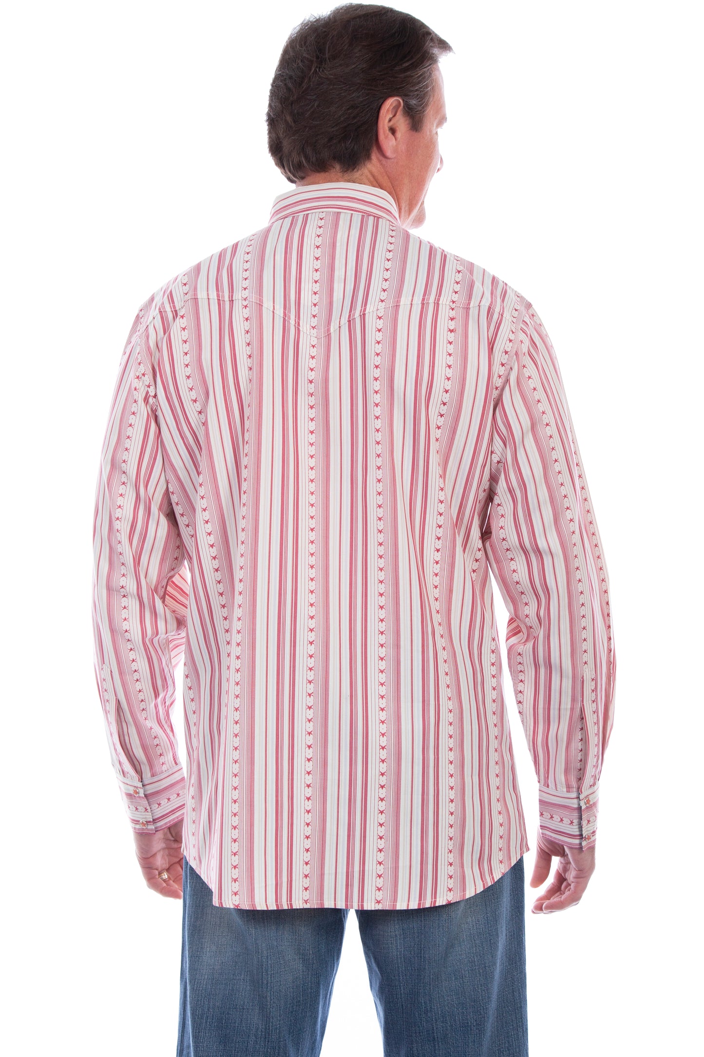 Scully Men's Patriotic Signature Election Shirt in Red