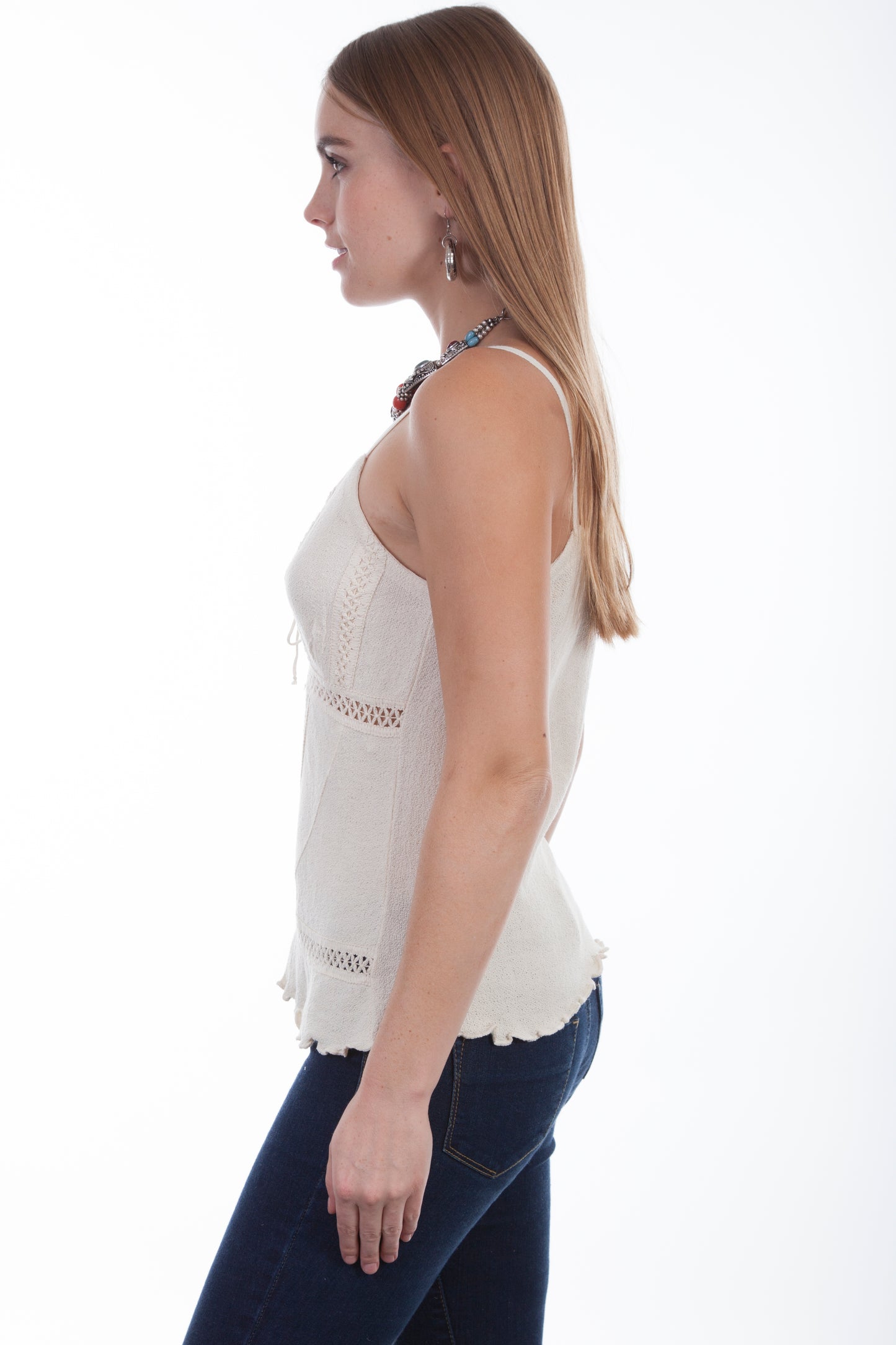 Scully Cantina Women's Charlotte Tank Top in Natural