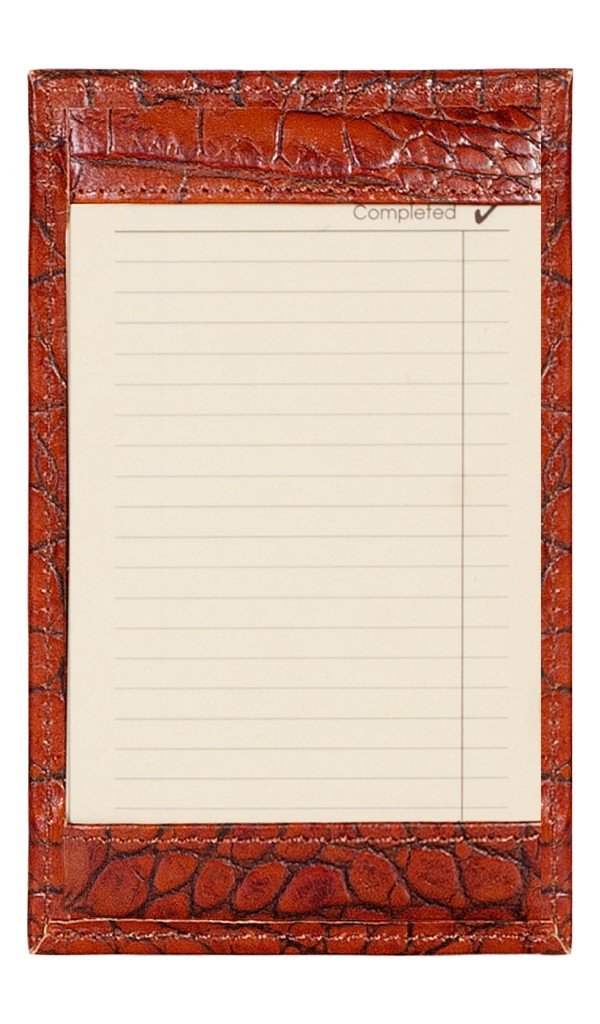 Scully Crodile or Lamb Leather Jotter Notebook